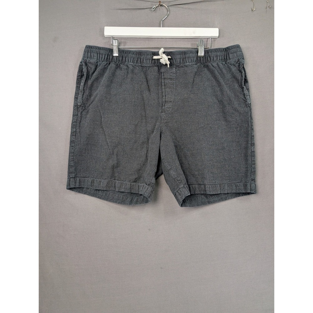H&M Mens Regular Fit Elastic Waist Drawstring Shorts Gray XL 7985